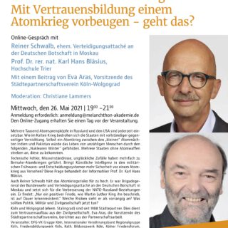 Flyer zur Veranstaltung am 26.5.2021