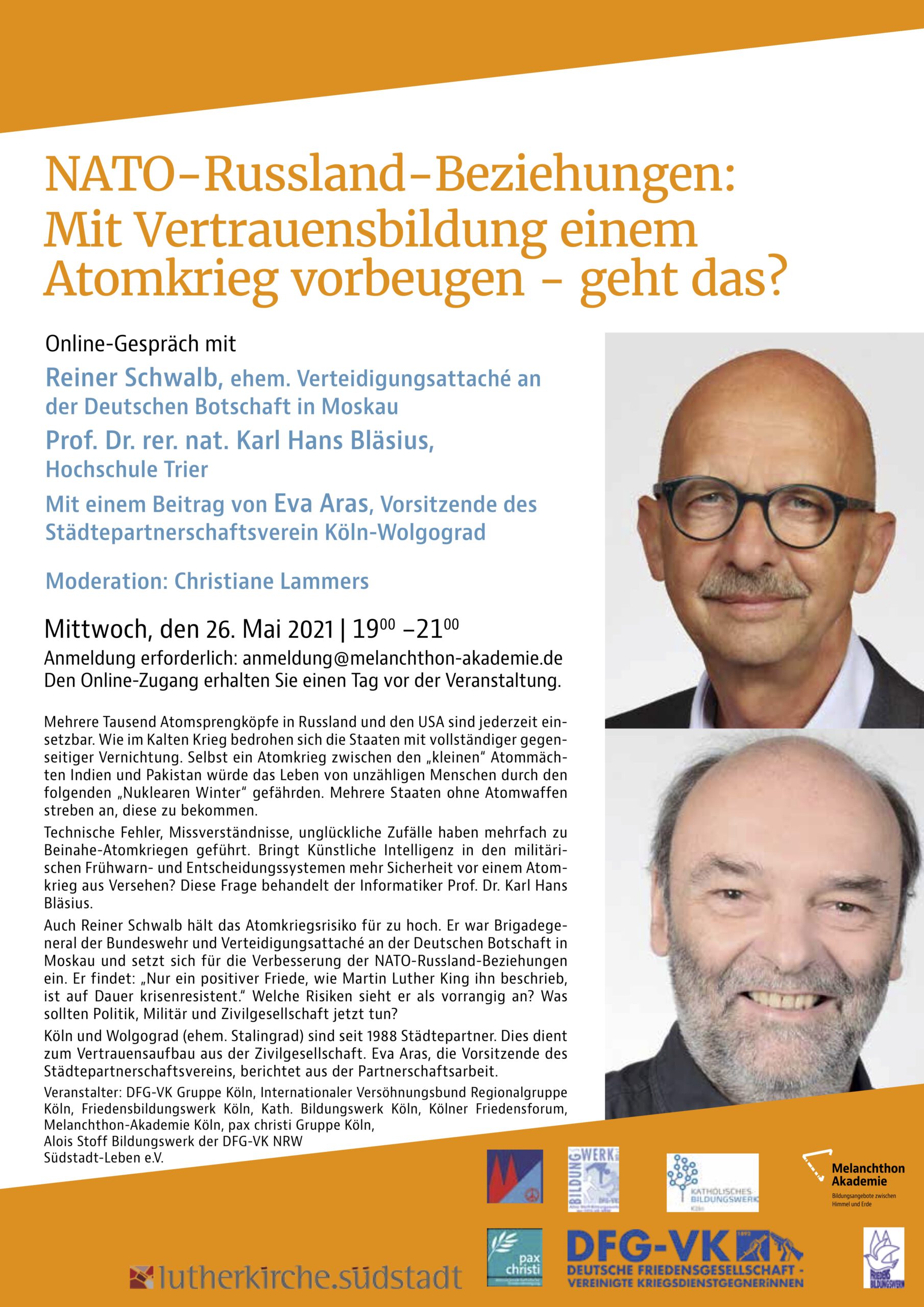 Flyer zur Veranstaltung am 26.5.2021