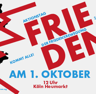 Facebook-Header für Friedensdemo am 1.10.2022 in Köln