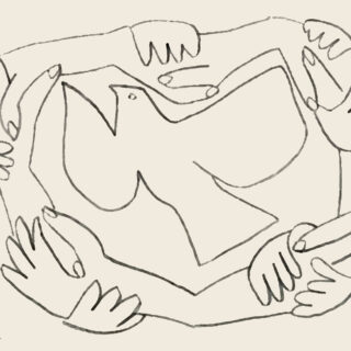 Pablo Picasso, Die verschränkten Hände II, 1952