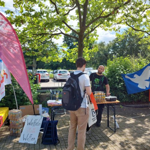 Waffelstand des ASTA's auf der Karrieremesse an der TH Köln