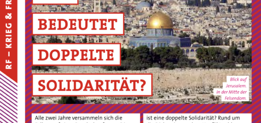 Zeitungsausschnitt mit Foto vom Felsendom in Jerusalem