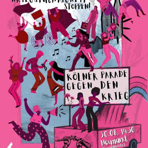 Kölner Parade gegen den Krieg. Zusammen gegen die Militarisierung der Gesellschaft