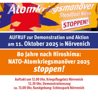 NATO-Atomkriegsmanöver 2025 stoppen!