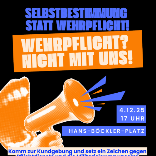 Plakat – Selbstbestimmung statt WehrPFLICHT!