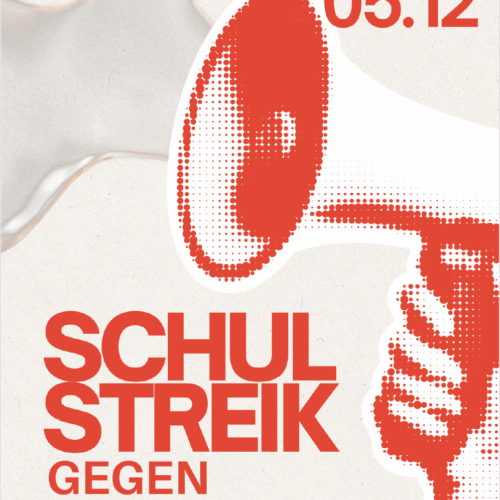 Plakat – SCHULSTREIK GEGEN WEHRPFLICHT